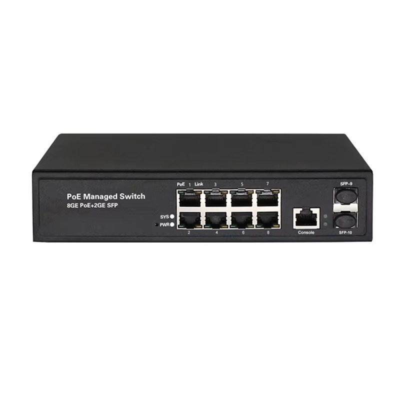Managed Gigabit Poe Switch 8 Port 802.3At - 8-portowy gigabitowy przełącznik sieciowy L2 Managed
