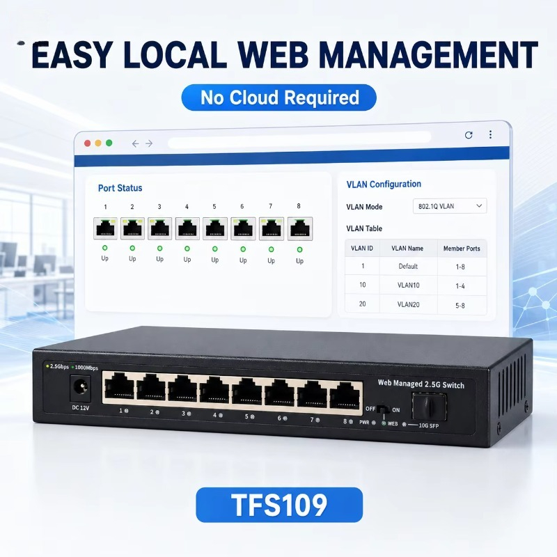 8-portowy przełącznik sieciowy – Sfp+ 10G Managed Switch 8 Port recenzja i cena